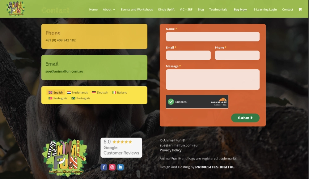 Animal Fun - Contact Us