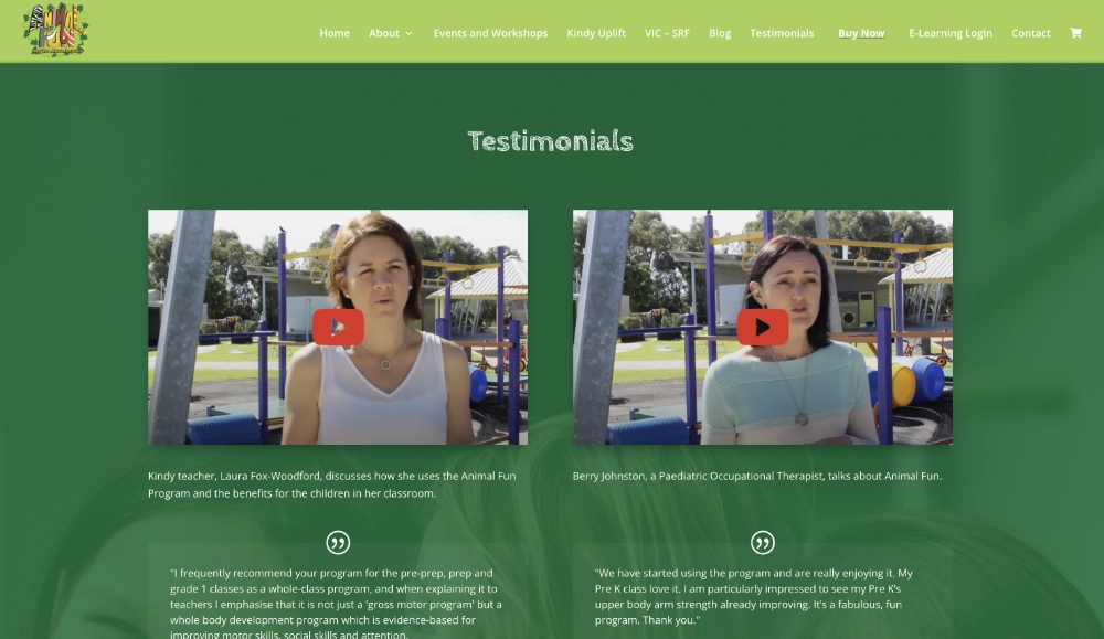 Animal Fun - Testimonials