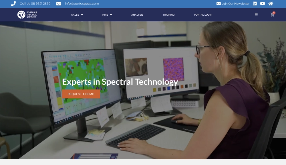 Portable Spectral Services - Homepage