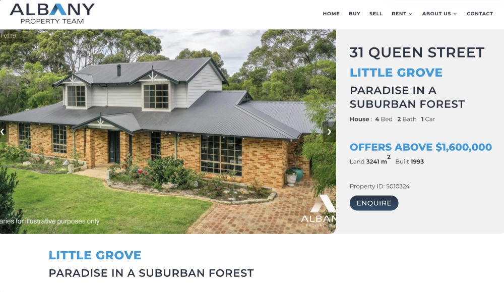 Albany Property Team - Property Interface